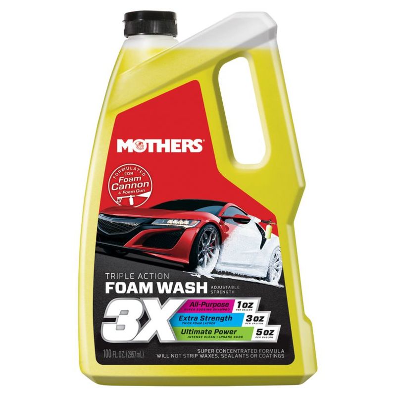 Mothers Triple Action Foam Wash (Snow Foam) 100oz 2.96L
